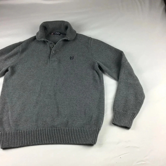 Chaps Men’s Gray Pullover Sweater Cotton Outdoors Size Small - Picture 2 of 4